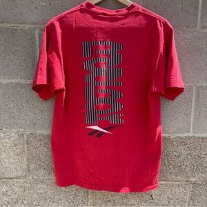 Vintage 90s Reebok Single Stitch Logo Double Sided Shirt Size Medium